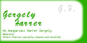 gergely harrer business card